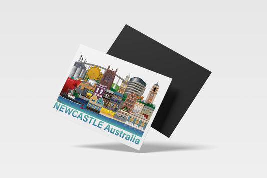 NEWCASTLE MAGNETIC POSTCARD