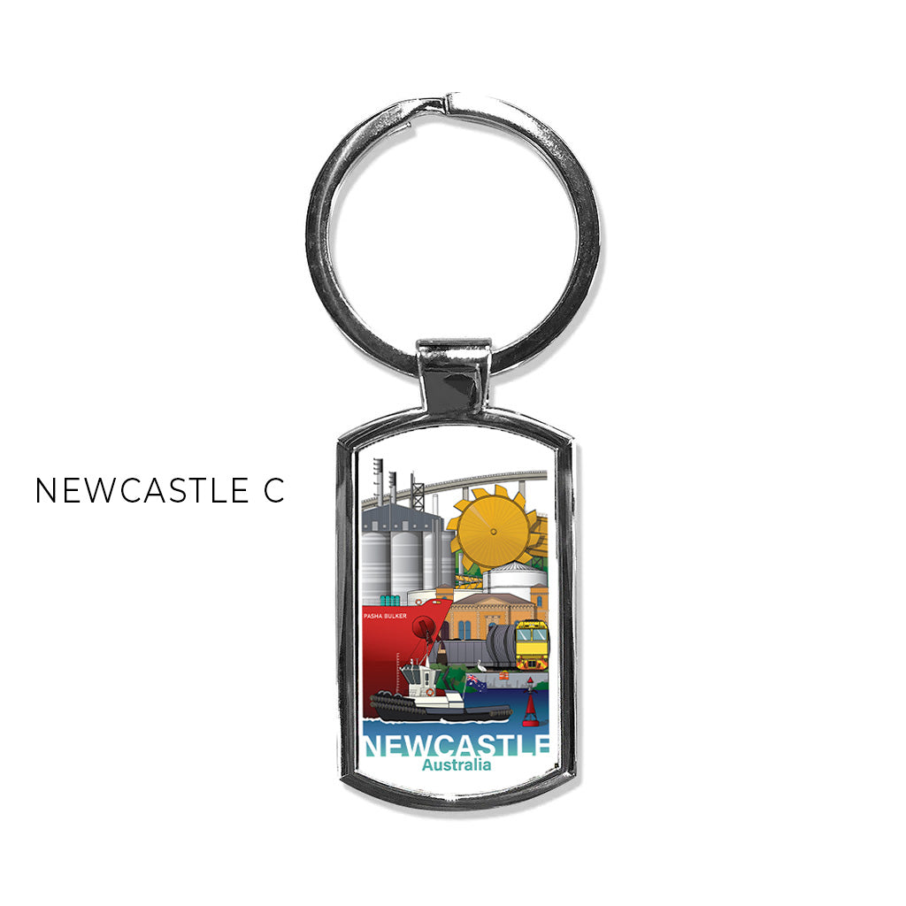 NEWCASTLE & HUNTER VALLEY KEYRINGS