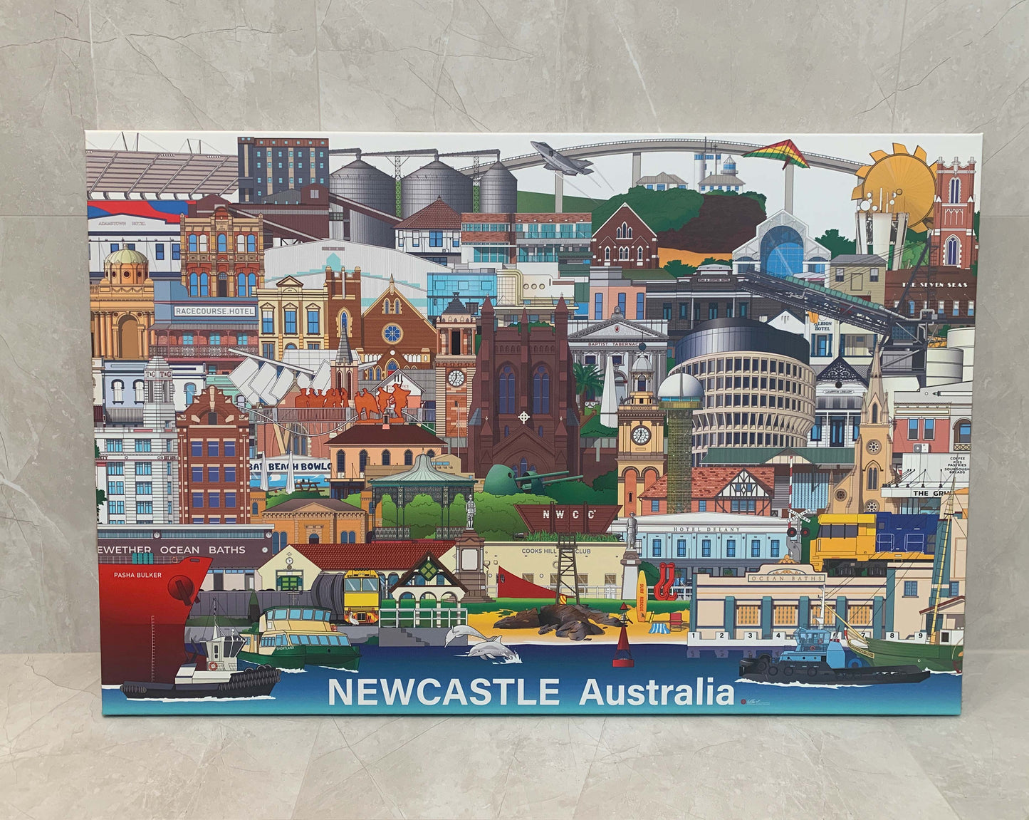 NEWCASTLE 'PACKED' First Edition CANVAS