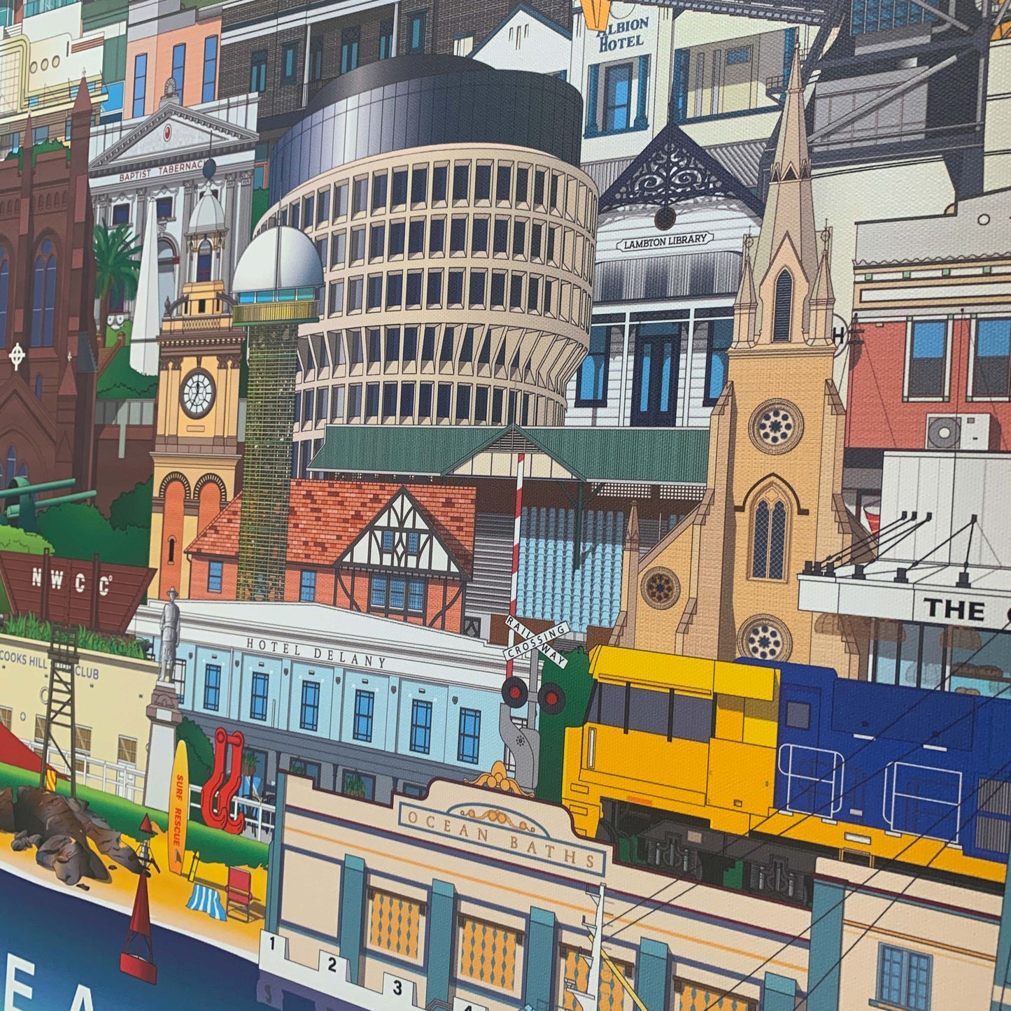 NEWCASTLE 'PACKED' First Edition CANVAS