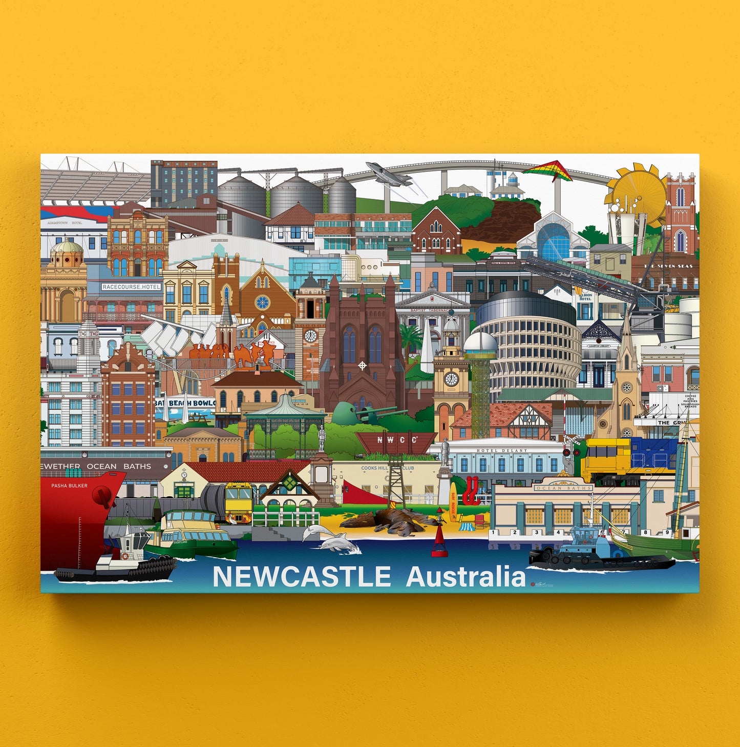 NEWCASTLE 'PACKED' First Edition CANVAS