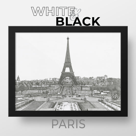 PARIS France White & Black