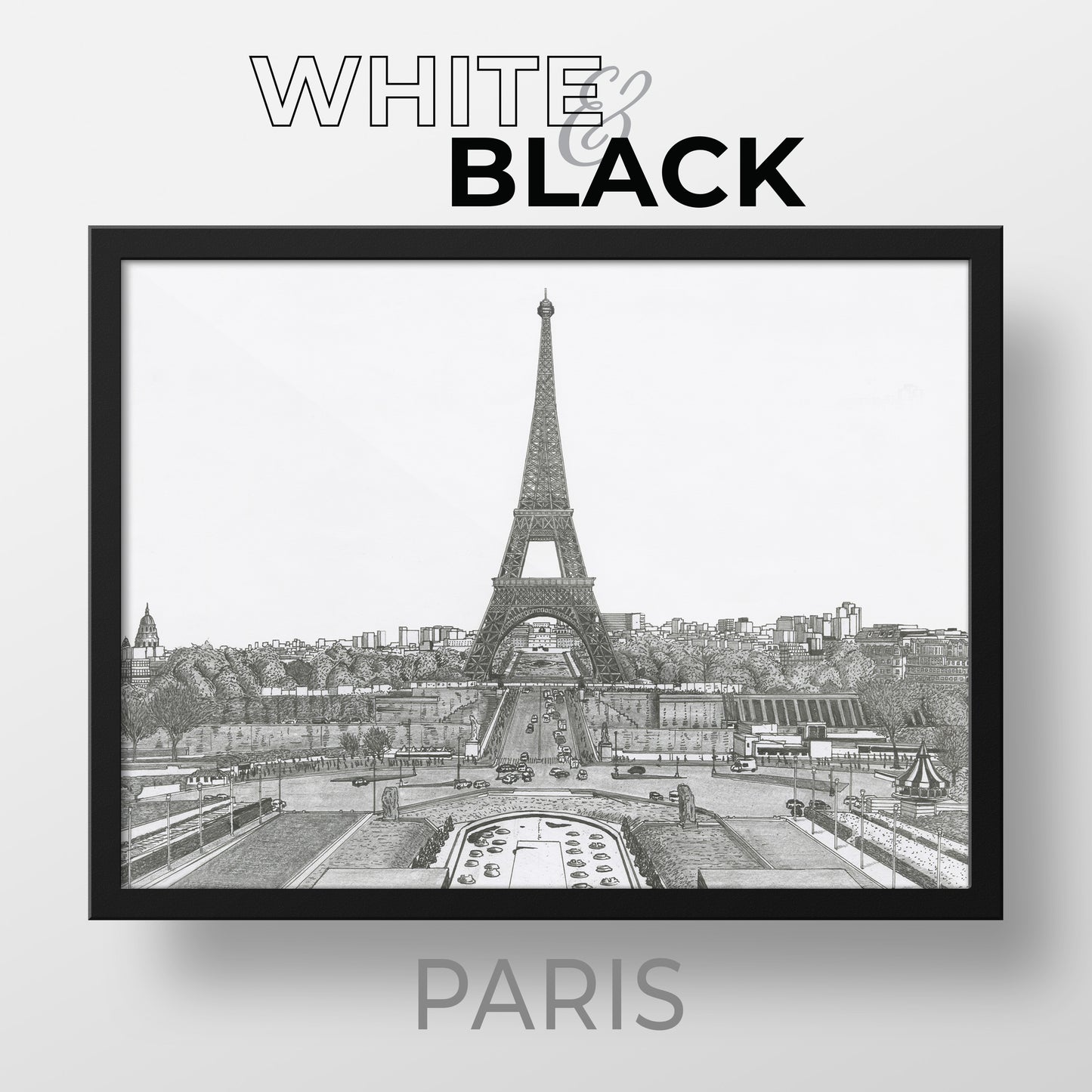 PARIS France White & Black