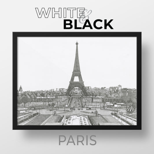 PARIS France White & Black