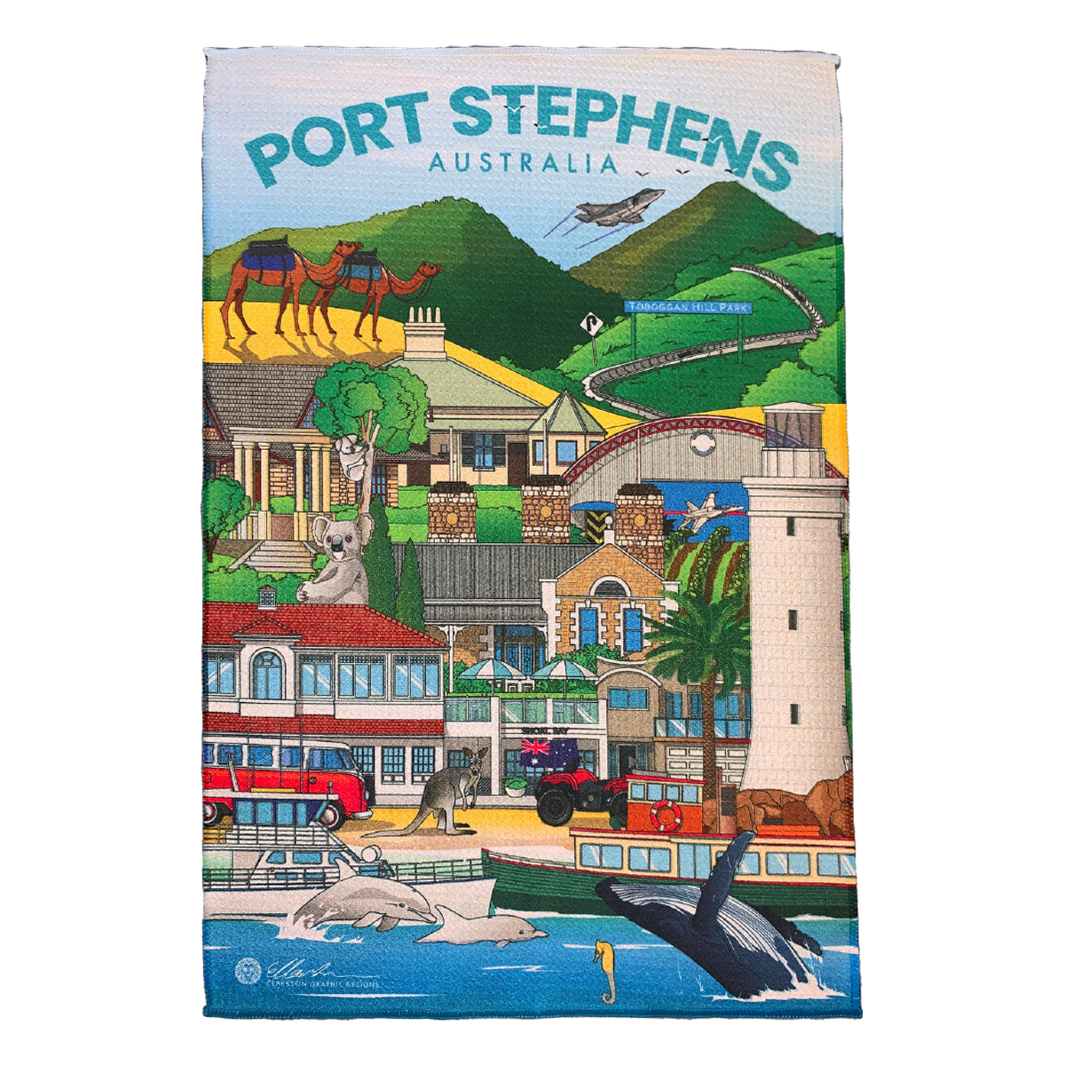 PORT STEPHENS TEA TOWEL