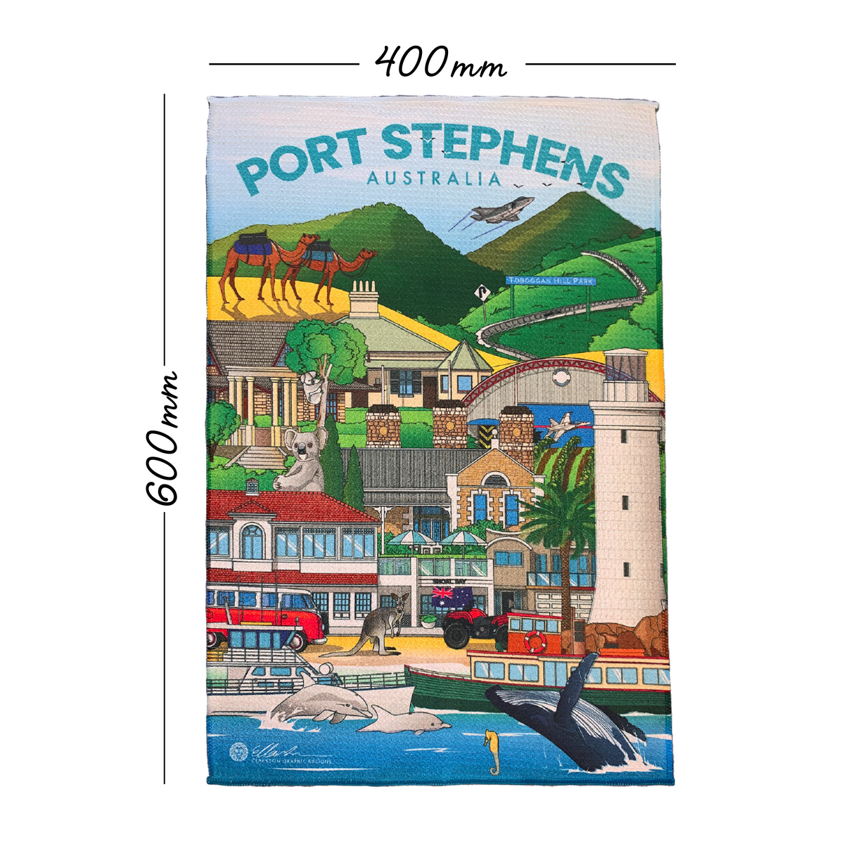 PORT STEPHENS TEA TOWEL