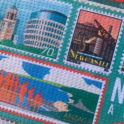 NEWCASTLE TEA TOWEL Stamp Edition