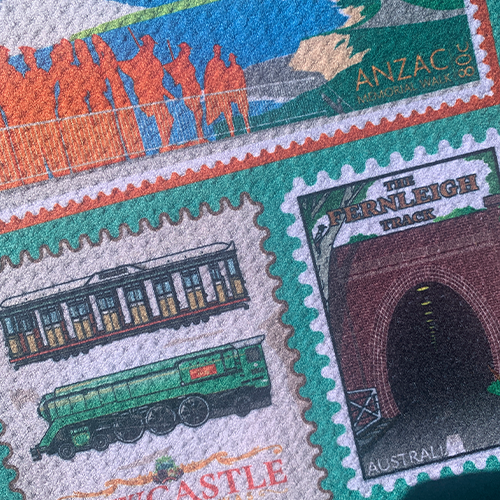 NEWCASTLE TEA TOWEL Stamp Edition