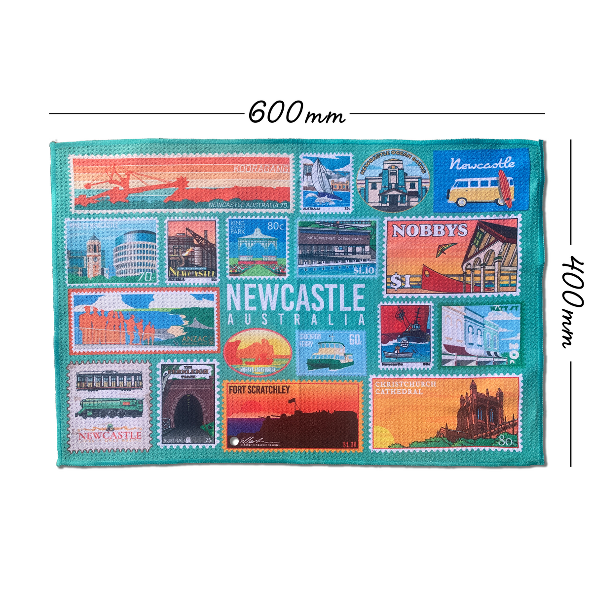 NEWCASTLE TEA TOWEL Stamp Edition