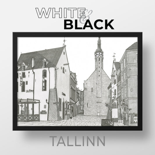 TALLINN Estonia White & Black