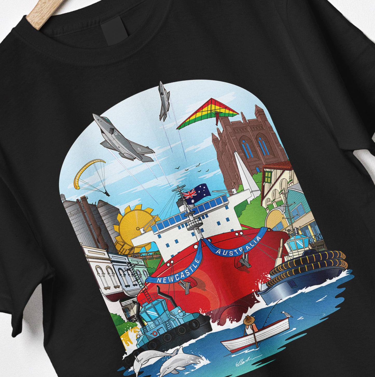 NEWCASTLE HARBOUR T-SHIRT UNISEX