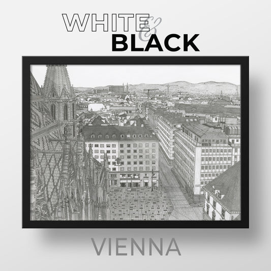 VIENNA Austria White & Black